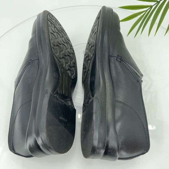 Footprint by Birkenstock Loafers Women's Size 37 6 Narrow Black Leather Shoes - Picture 10 of 14